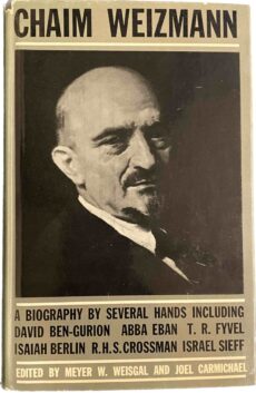 Chaim Weizmann. A biography by several hands