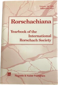 Rorschachiana XIX/19. Yearbook of the International Roschach Society