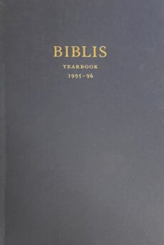 The Georg Svensson Lectures 1993, 1994 & 1995 (Biblis Yearbook 1995-96)