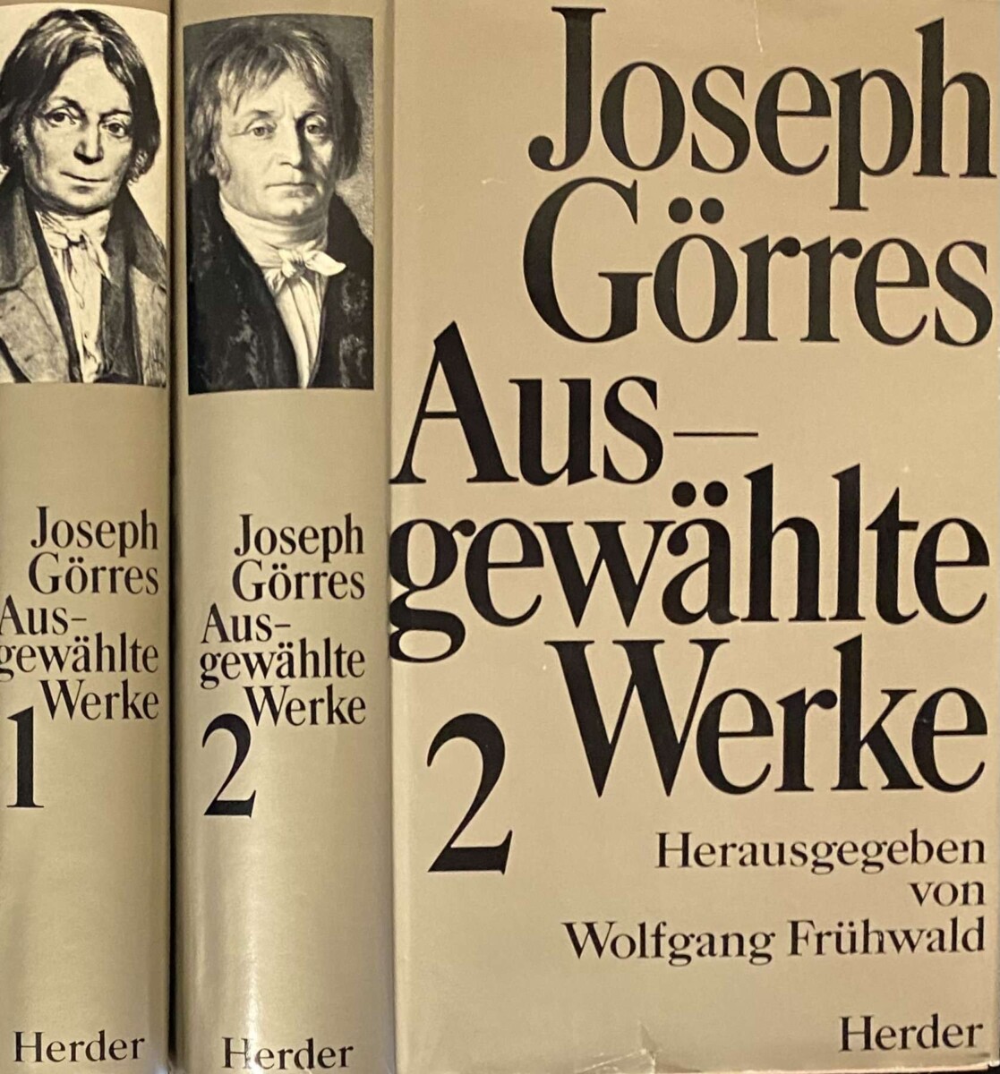 Ausgewählte Werke in zwei Bänden. Herausgegeben von Wolfgang Frühwald. Band 1 & 2 (2-volume set) - Görres, Joseph