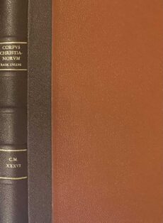 Raimundi Lulli Opera Latina Tomus X: 114-117, 119 In Monte Pessulano, Anno MCCCIV Composita. Edidit Louis Sala-Molins (Corpus Christionorum, Continuatio Mediaevalis XXXVI)