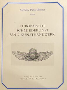 Europäische Schmiedekunst und Kunsthandwerk. Freitag, den 3. April 1981 (+ estimates list/bidding slip)
