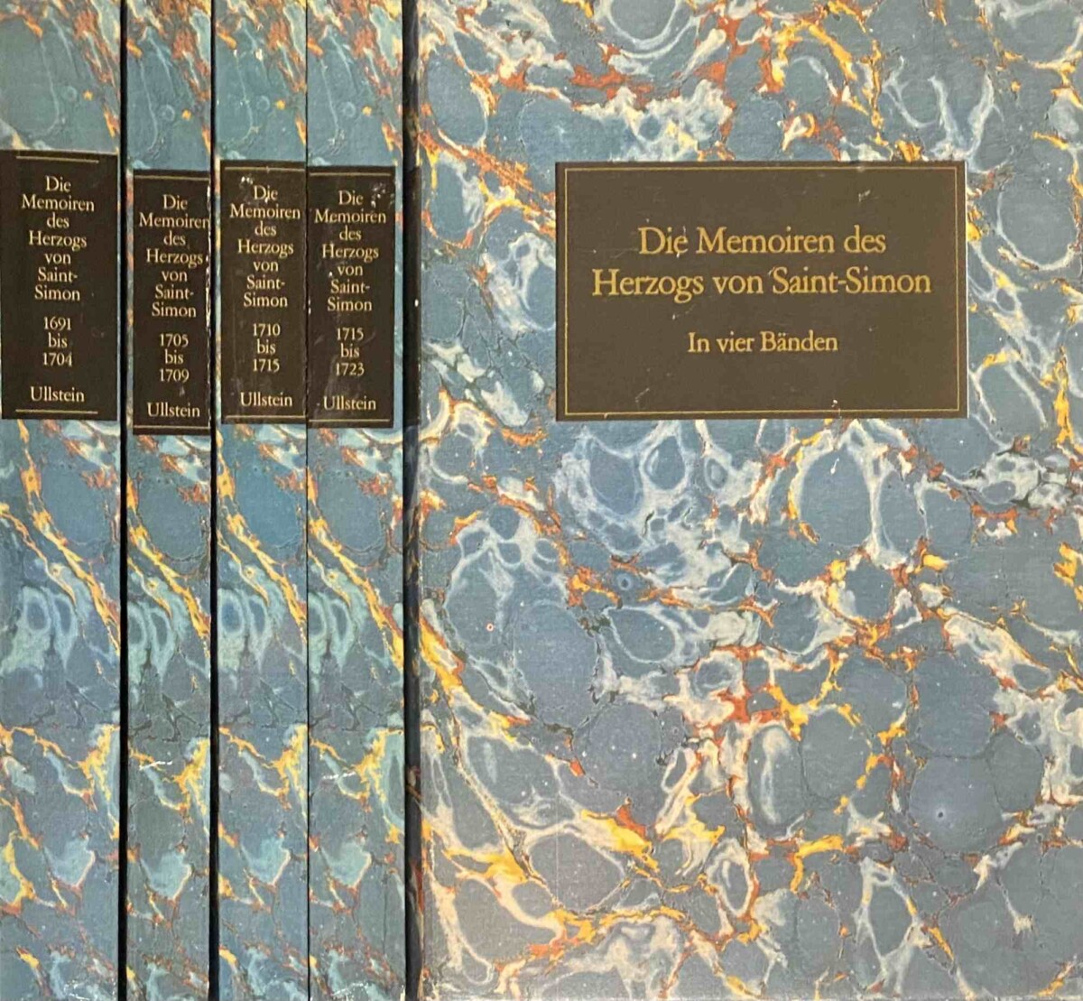 Die Memoiren des Herzogs von Saint-Simon (4-volume set in slipcase). Herausgegeben und übersetzt von Sigrid von Massenbach - Saint-Simon, Louis de