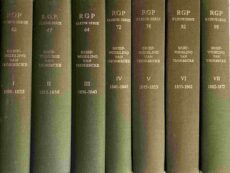 De briefwisseling van J.R. Thorbecke (7-delige set, Rijks Geschiedkundige Publicatiën RGP Kleine Serie 42, 47, 64, 72, 78, 92 & 98). Uitgegeven door G.J. Hooykaas met medewerking van een werkgroep onder leiding van J.C. Boogman
