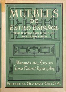 Muebles de Estilo Espanol. Desde el gótico hasta el siglo XIX con el mueble popular