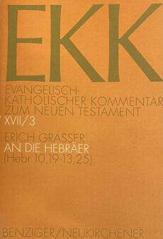 An die Hebräer. 3. Teilband Hebr 10,19-13,25 (EKK, Evangelisch-Katholischer Kommentar zum Neuen Testament Band XVII/3)