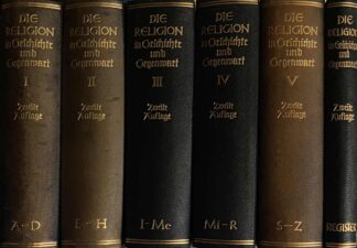 Die Religion in Geschichte und Gegenwart. Handwörterbuch für Theologie und Religionswissenschaft. Zweite, völlig neubearbeitete Auflage I-V + Register (6-volume set, RGG)