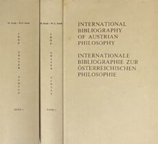 International Bibliography of Austrian Philosophy. / Internationale Bibliographie zur Österreichischen Philosophie (IBÖP, 2-volume set)