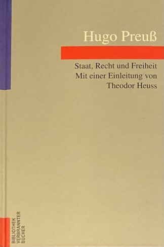 Staat, Recht und Freiheit. Aus vierzig Jahren deutscher Politik und Geschichte