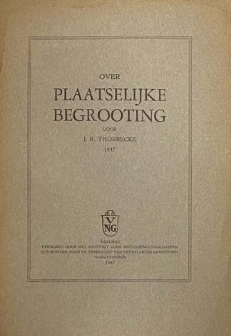 Over plaatselijke begrooting
