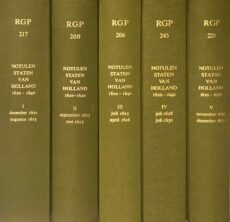 Particuliere Notulen van de vergaderingen der Staten van Holland 1620-1640 (5-delige set, Rijks Geschiedkundige Publicatiën RGP Grote Serie 217, 200, 206, 245 & 228). Deel I: december 1620-augustus 1623. Deel […]
